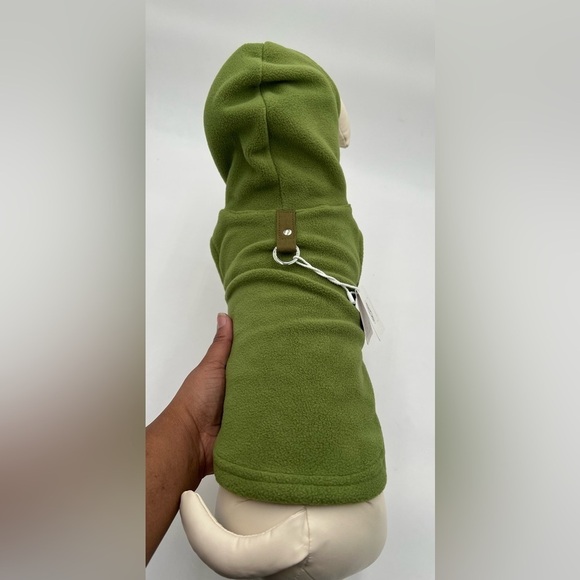 Gooby Fleece Vest Hoodie Dog Sweater - Green, Medium NWT - Picture 3 of 9